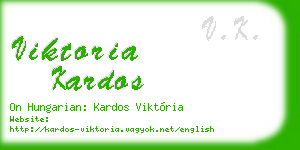 viktoria kardos business card
